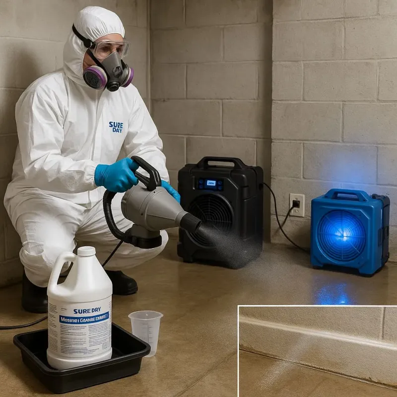 Sanitization and Odor Removal process in Oak Hills Place, LA
